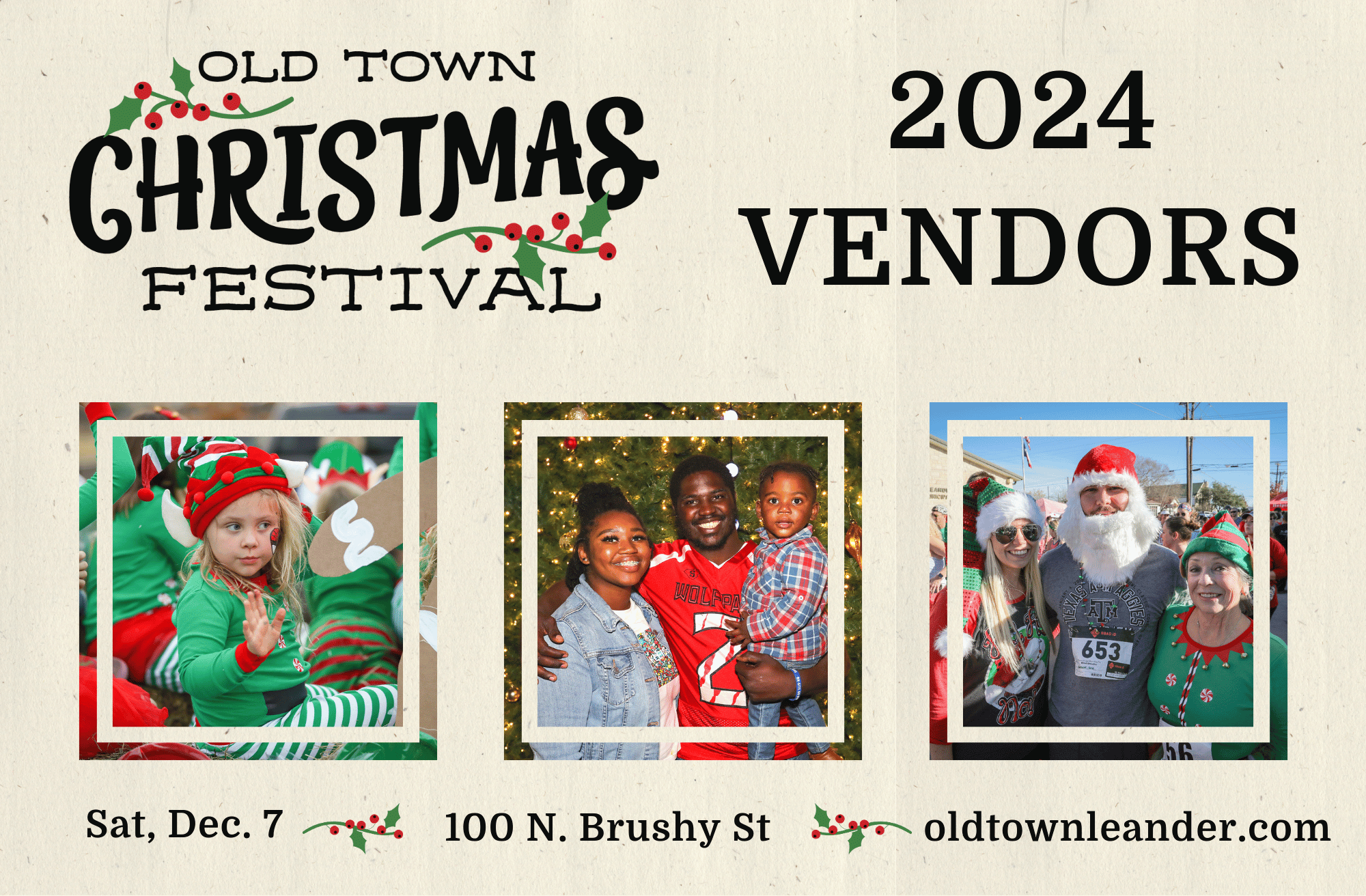 Join Us as a Vendor at the 2024 Old Town Christmas Festival!