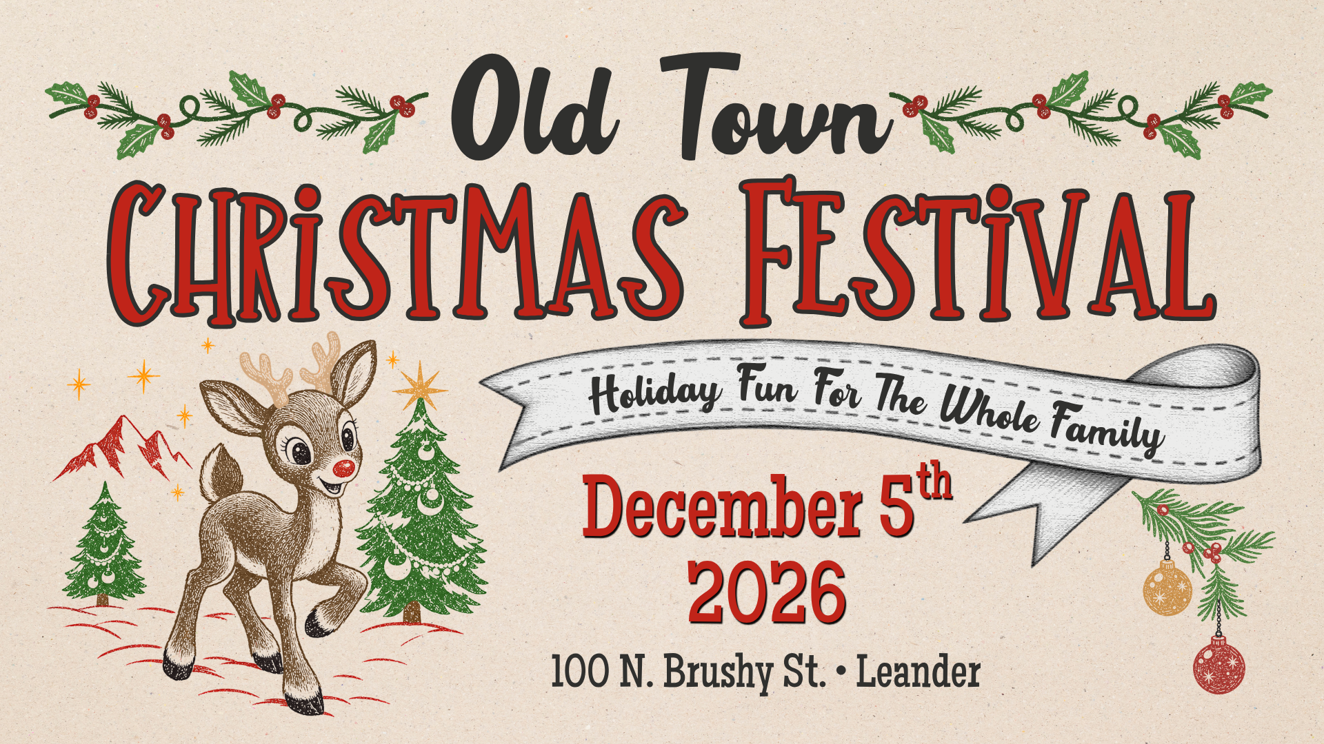 Rudolph the Red-Nosed Reindeer is Coming to Leander